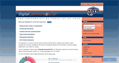 Desktop Screenshot of digitalcommons.utep.edu