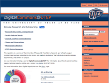 Tablet Screenshot of digitalcommons.utep.edu