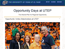 Tablet Screenshot of opportunity.utep.edu