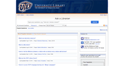 Desktop Screenshot of libanswers.utep.edu