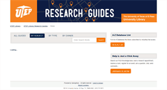 Desktop Screenshot of libguides.utep.edu