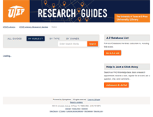Tablet Screenshot of libguides.utep.edu