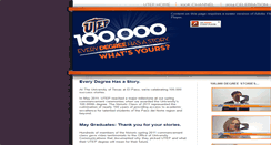 Desktop Screenshot of 100k.utep.edu