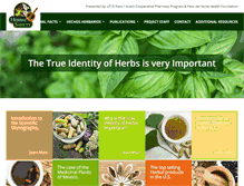 Tablet Screenshot of herbalsafety.utep.edu